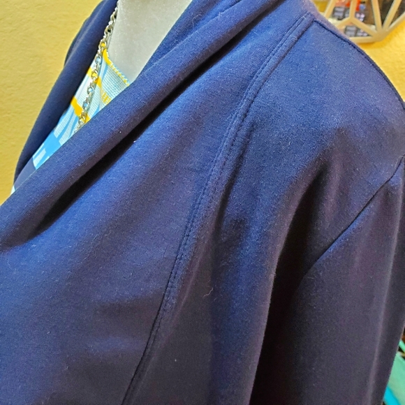 Summer & Sage Navy Blue Open Cardifgan sz M - Picture 5 of 15